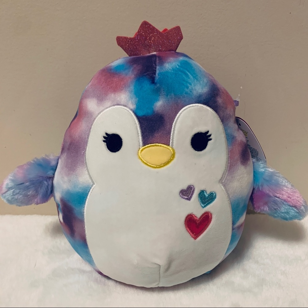 Squishmallow Tomara Penguin 🐧, 2022 Valentine ♥️ Ed’n, Princess Tiara, 8” New